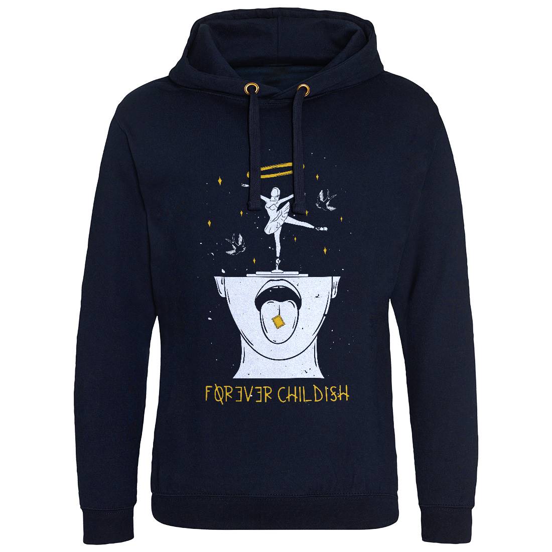 Forever Childish Mens Hoodie Without Pocket Quotes D457