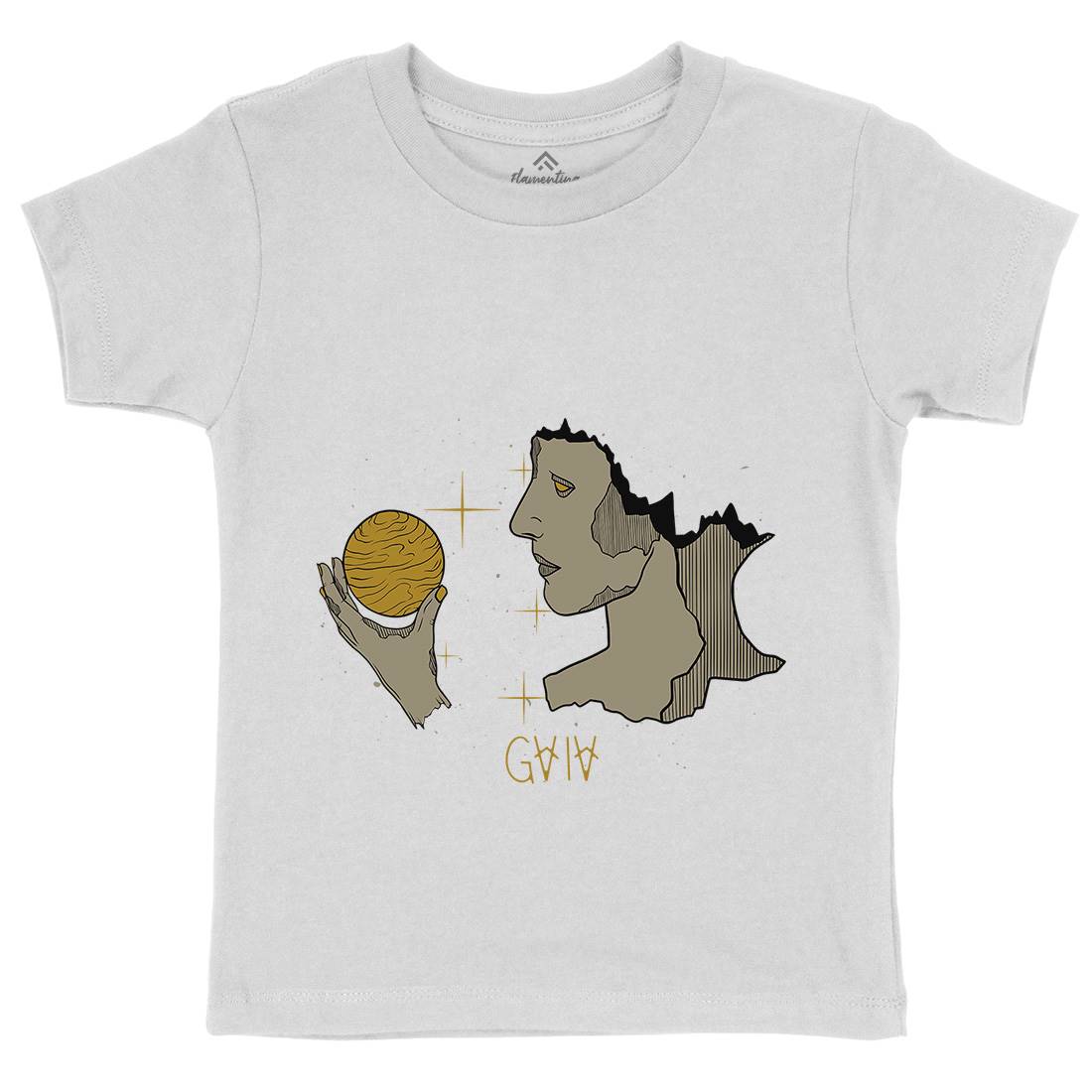 Gaia Kids Crew Neck T-Shirt Nature D459