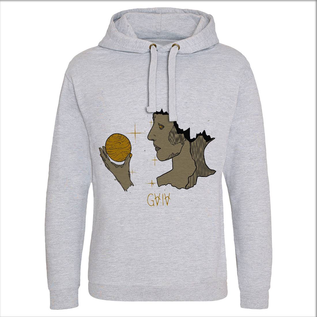Gaia Mens Hoodie Without Pocket Nature D459