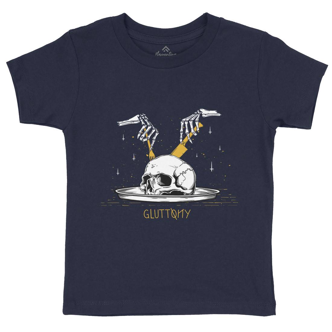 Gluttony Kids Crew Neck T-Shirt Food D460