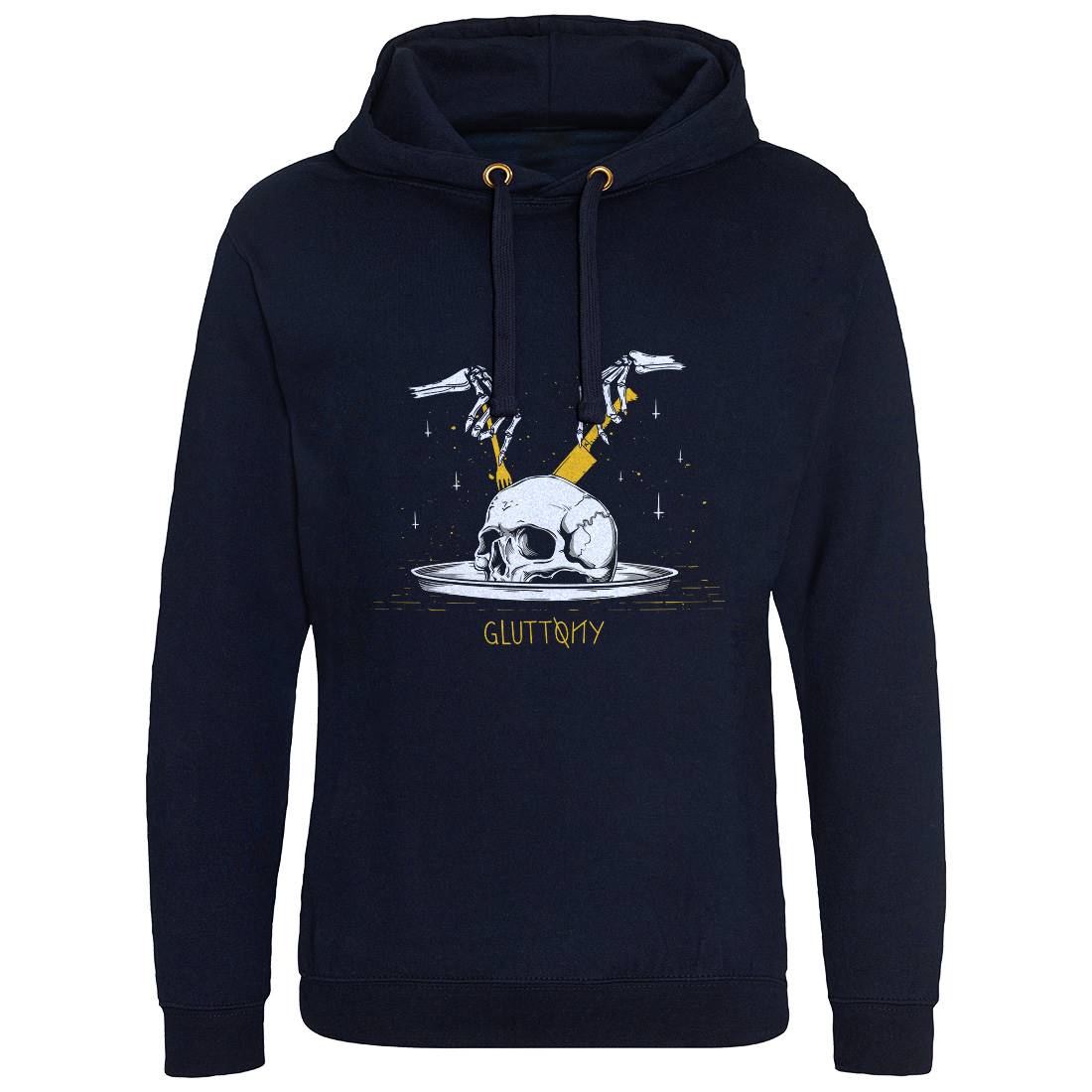 Gluttony Mens Hoodie Without Pocket Food D460