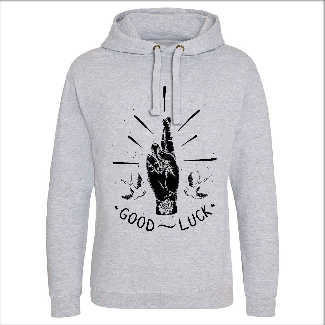 Good Luck Mens Hoodie Without Pocket Tattoo D461