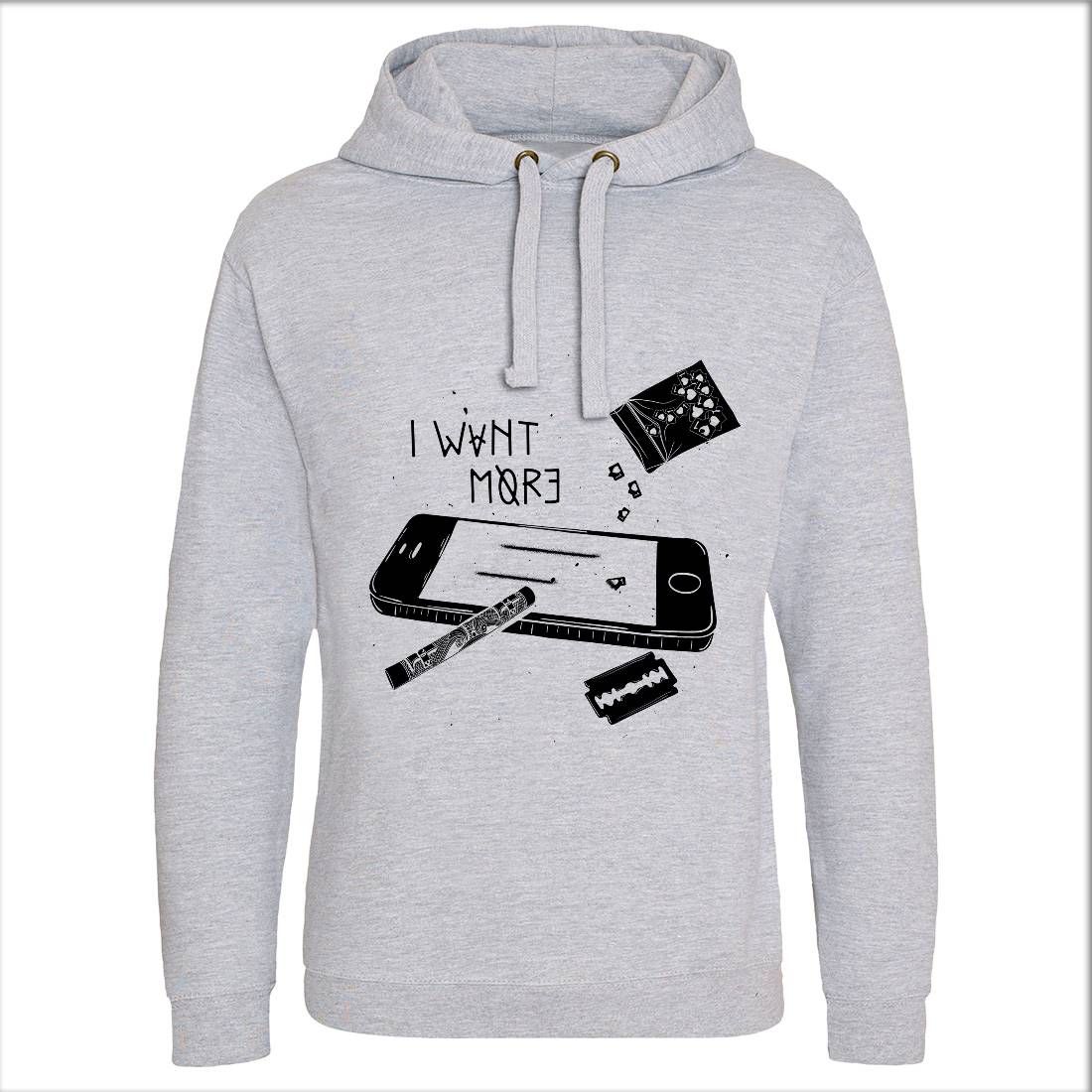 I Want More Mens Hoodie Without Pocket Media D465