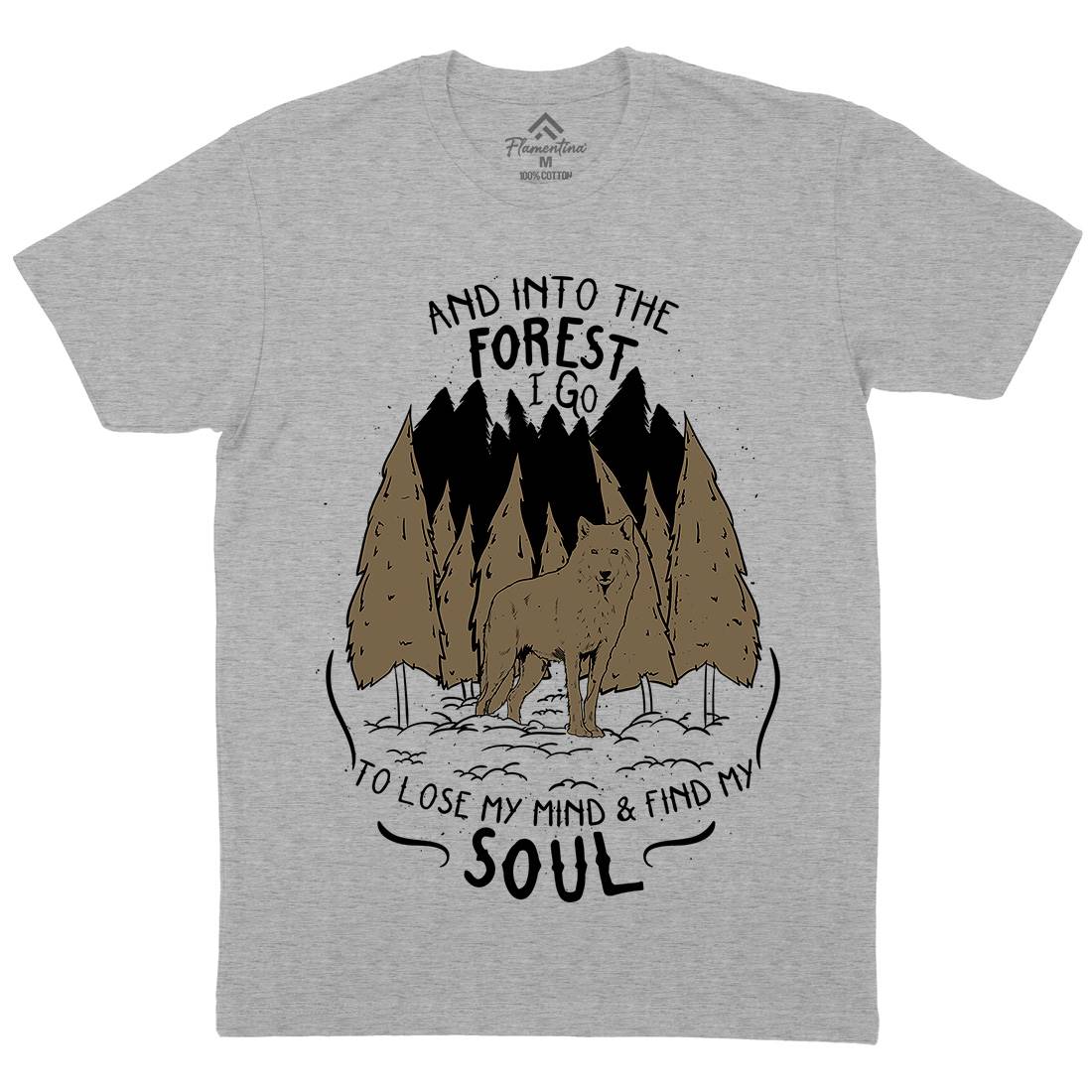 Into The Forest Mens Crew Neck T-Shirt Quotes D467
