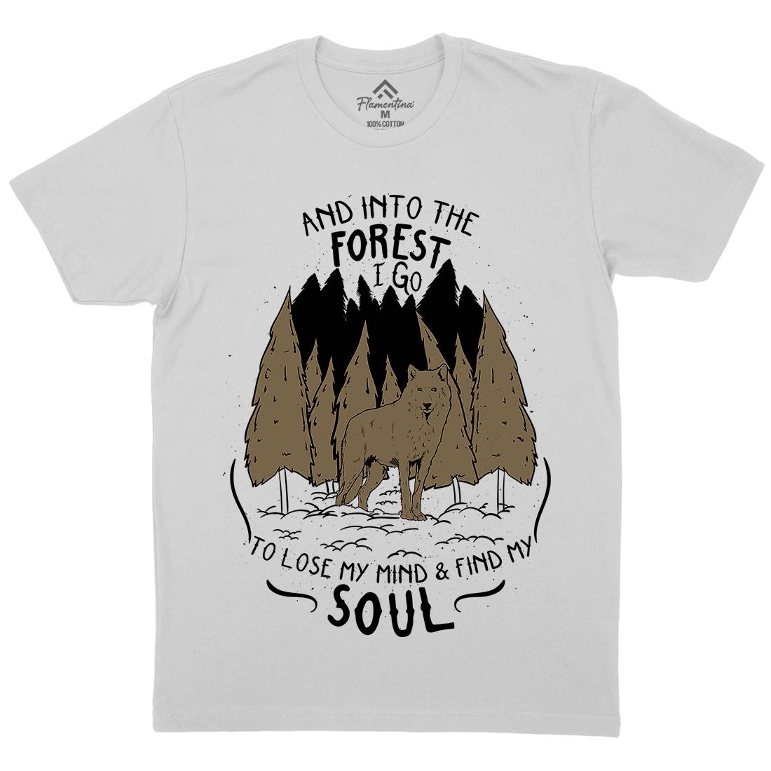 Into The Forest Mens Crew Neck T-Shirt Quotes D467