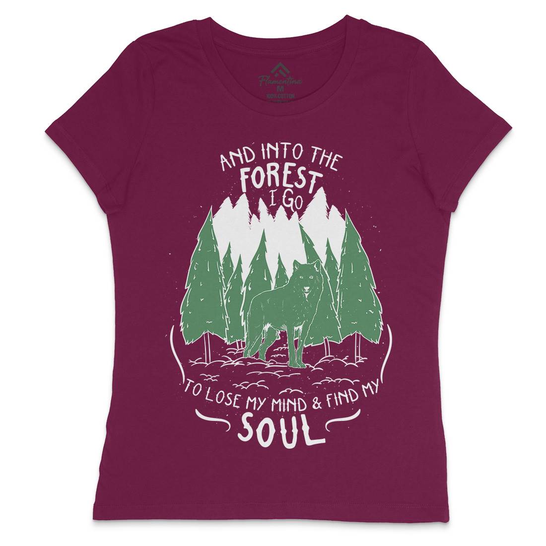 Into The Forest Womens Crew Neck T-Shirt Quotes D467