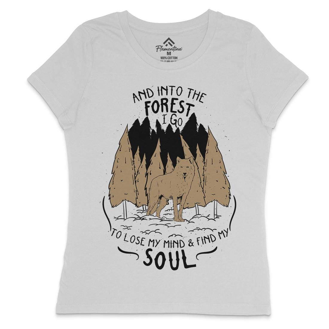 Into The Forest Womens Crew Neck T-Shirt Quotes D467