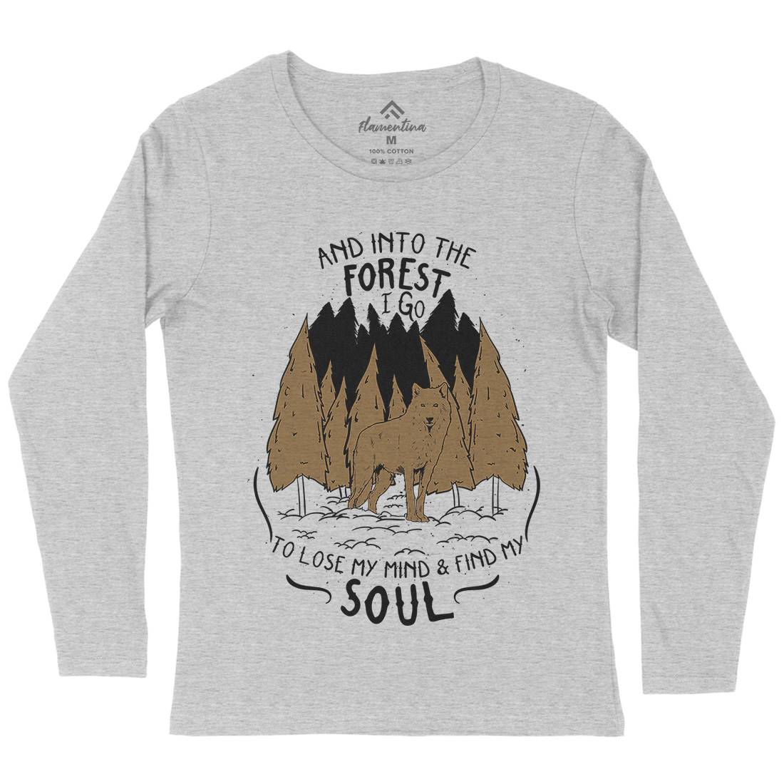 Into The Forest Womens Long Sleeve T-Shirt Quotes D467