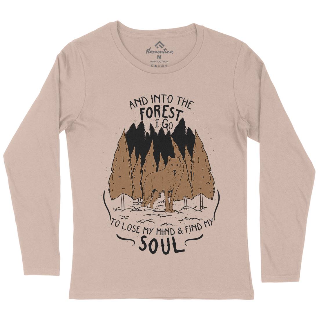 Into The Forest Womens Long Sleeve T-Shirt Quotes D467