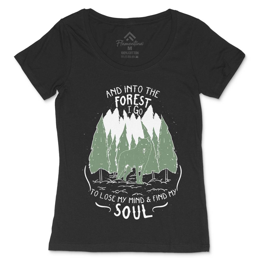 Into The Forest Womens Scoop Neck T-Shirt Quotes D467