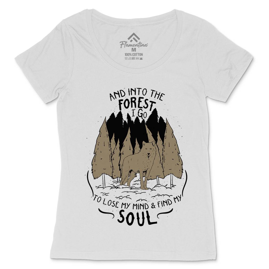 Into The Forest Womens Scoop Neck T-Shirt Quotes D467