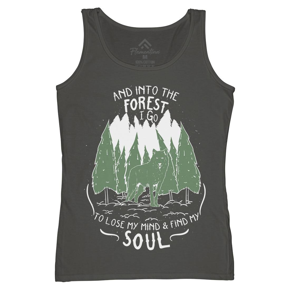 Into The Forest Womens Organic Tank Top Vest Quotes D467