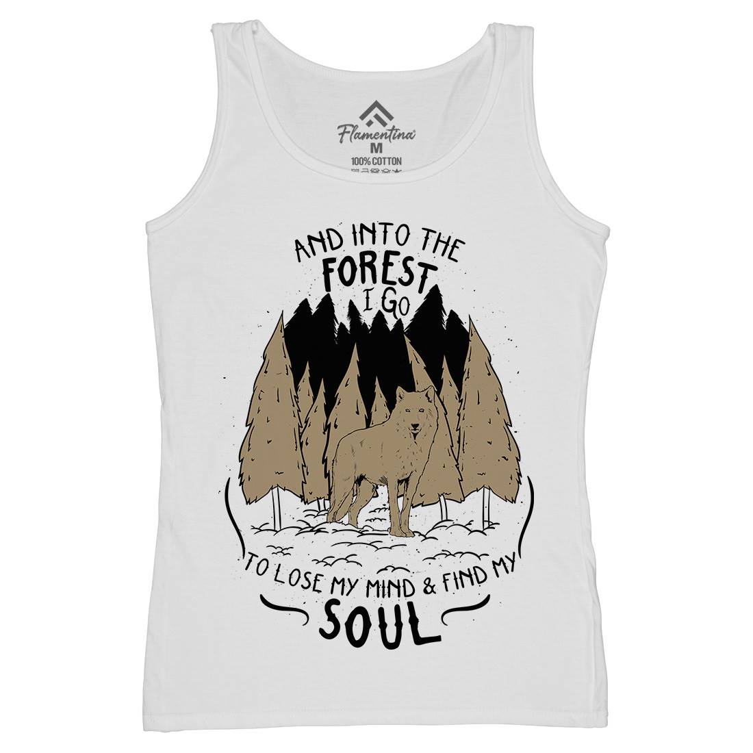 Into The Forest Womens Organic Tank Top Vest Quotes D467