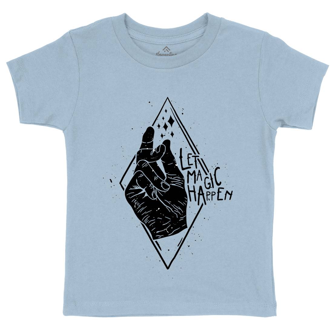 Let Magic Happen Kids Crew Neck T-Shirt Quotes D469