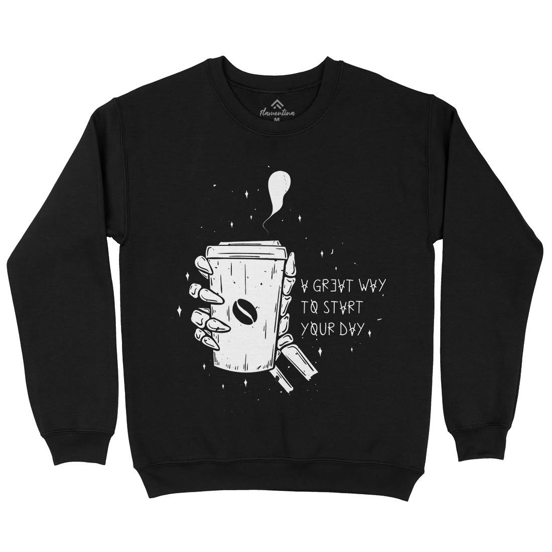 Morning Coffee Kids Crew Neck Sweatshirt Drinks D472