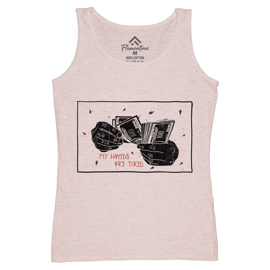 My Hands Are Tired Womens Organic Tank Top Vest Retro D473