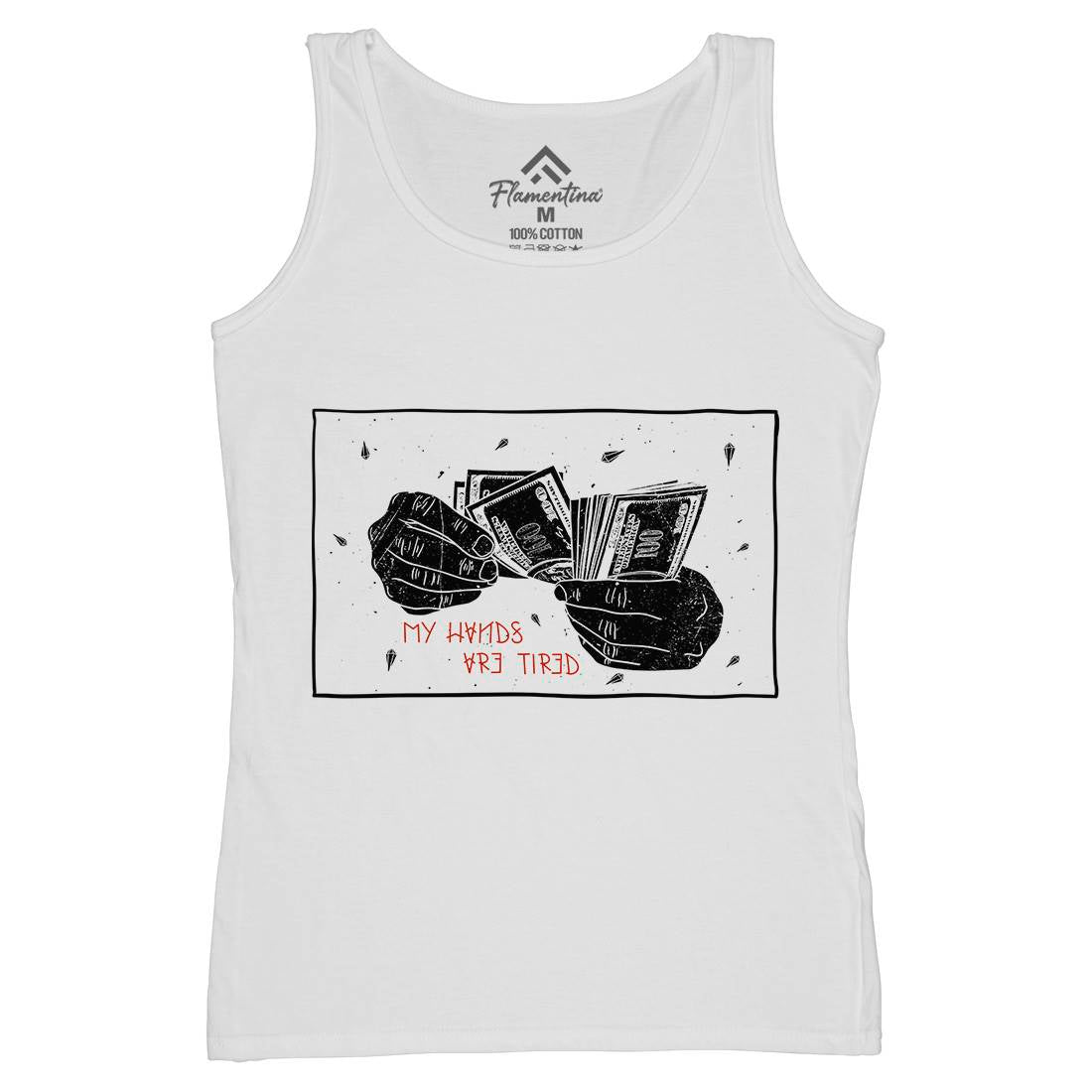 My Hands Are Tired Womens Organic Tank Top Vest Retro D473