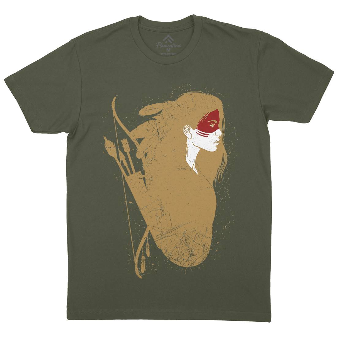 Native Mens Organic Crew Neck T-Shirt American D474