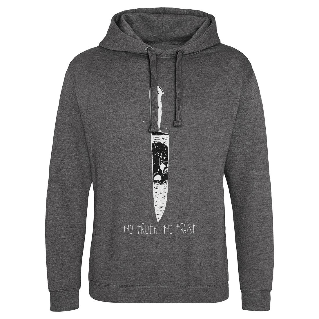 No Truth No Trust Mens Hoodie Without Pocket Quotes D478