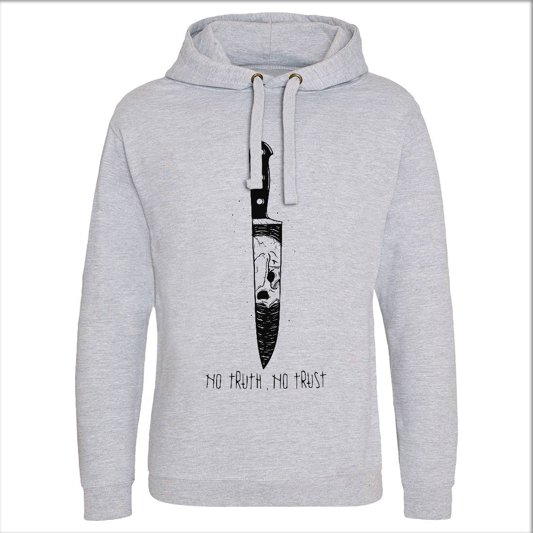 No Truth No Trust Mens Hoodie Without Pocket Quotes D478