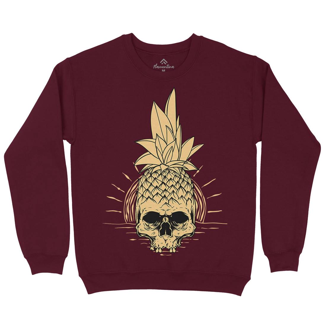 Pineapple Skull Kids Crew Neck Sweatshirt Holiday D480