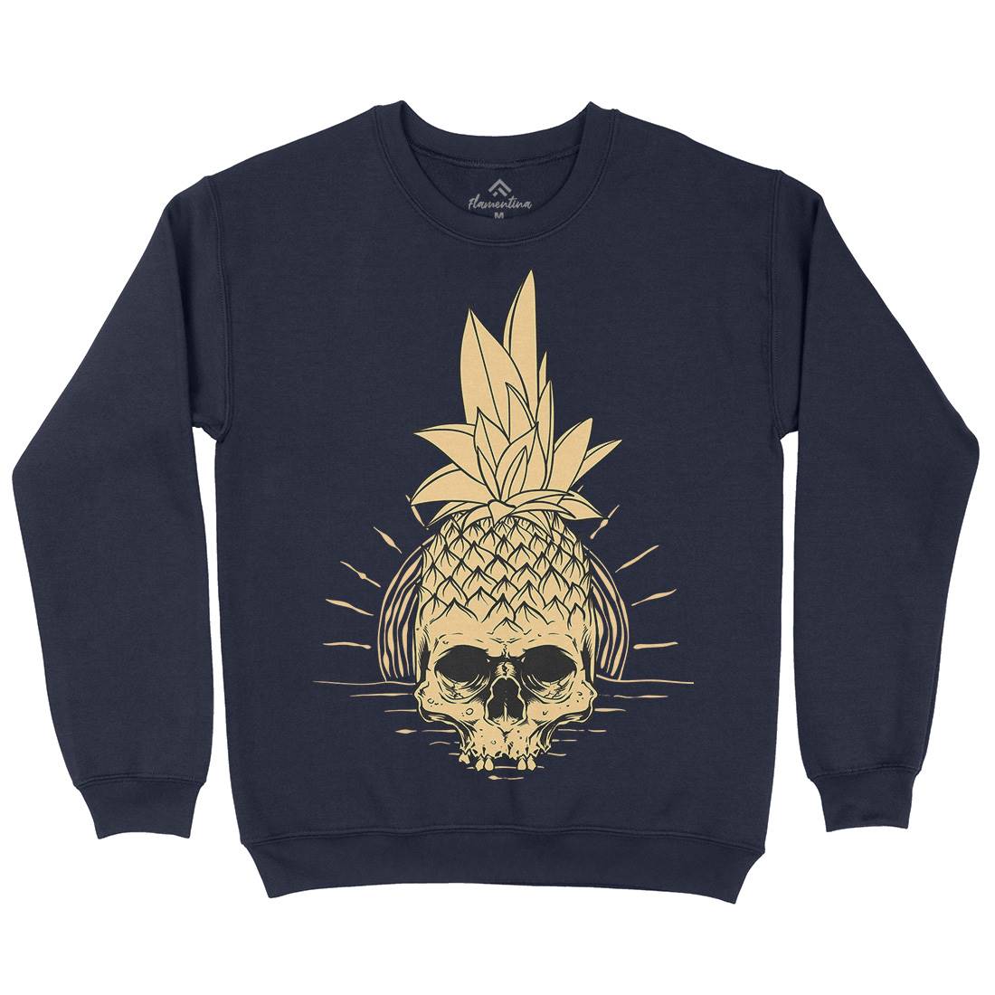 Pineapple Skull Kids Crew Neck Sweatshirt Holiday D480