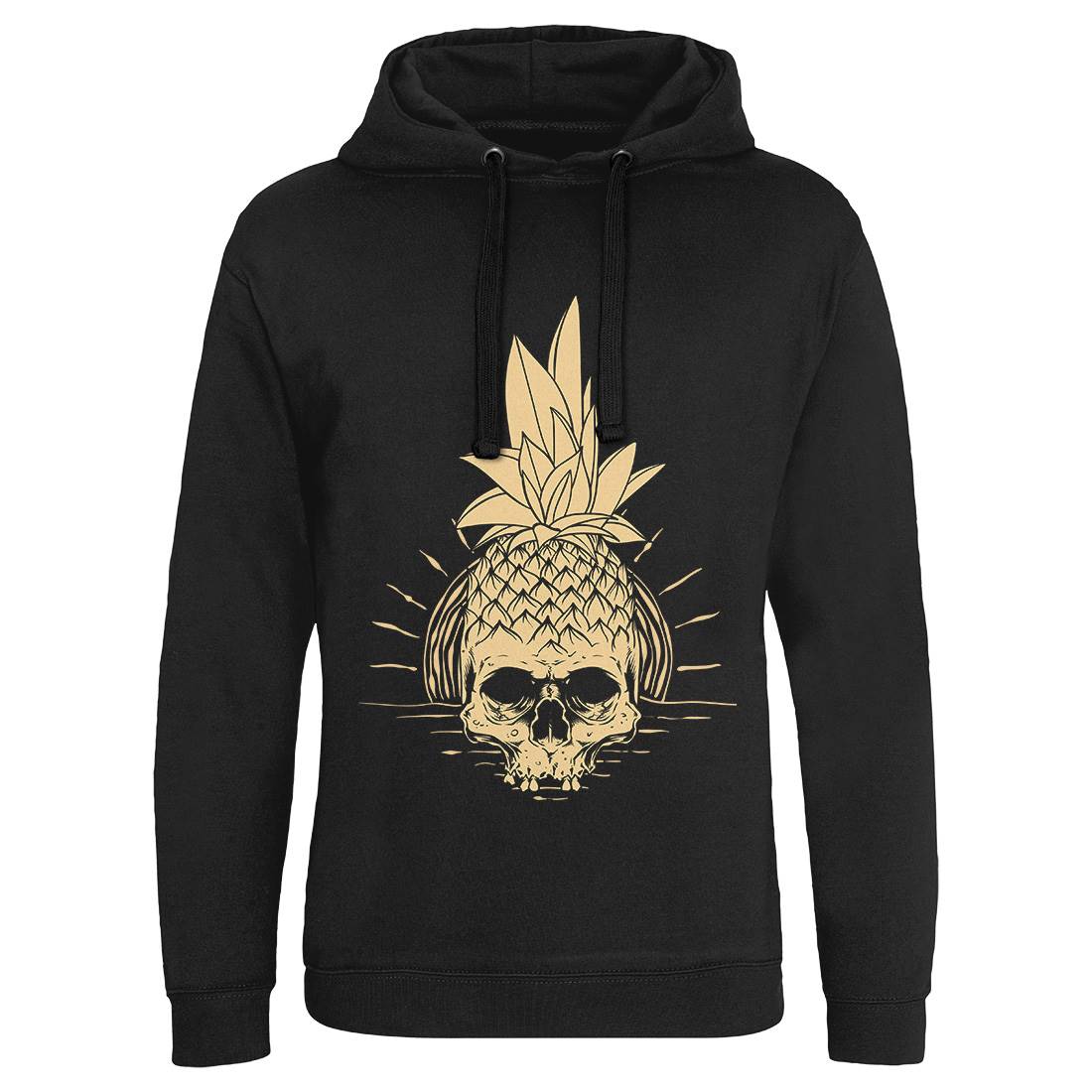 Pineapple Skull Mens Hoodie Without Pocket Holiday D480