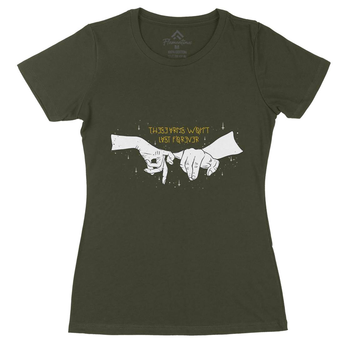 Promises Womens Organic Crew Neck T-Shirt Quotes D482