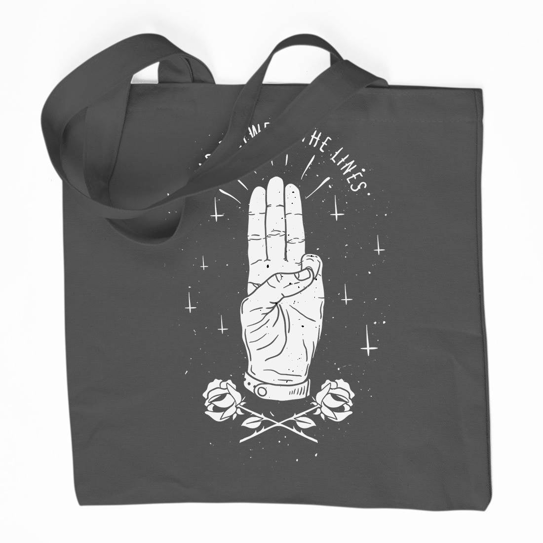 Read Between The Lines Organic Premium Cotton Tote Bag Tattoo D483