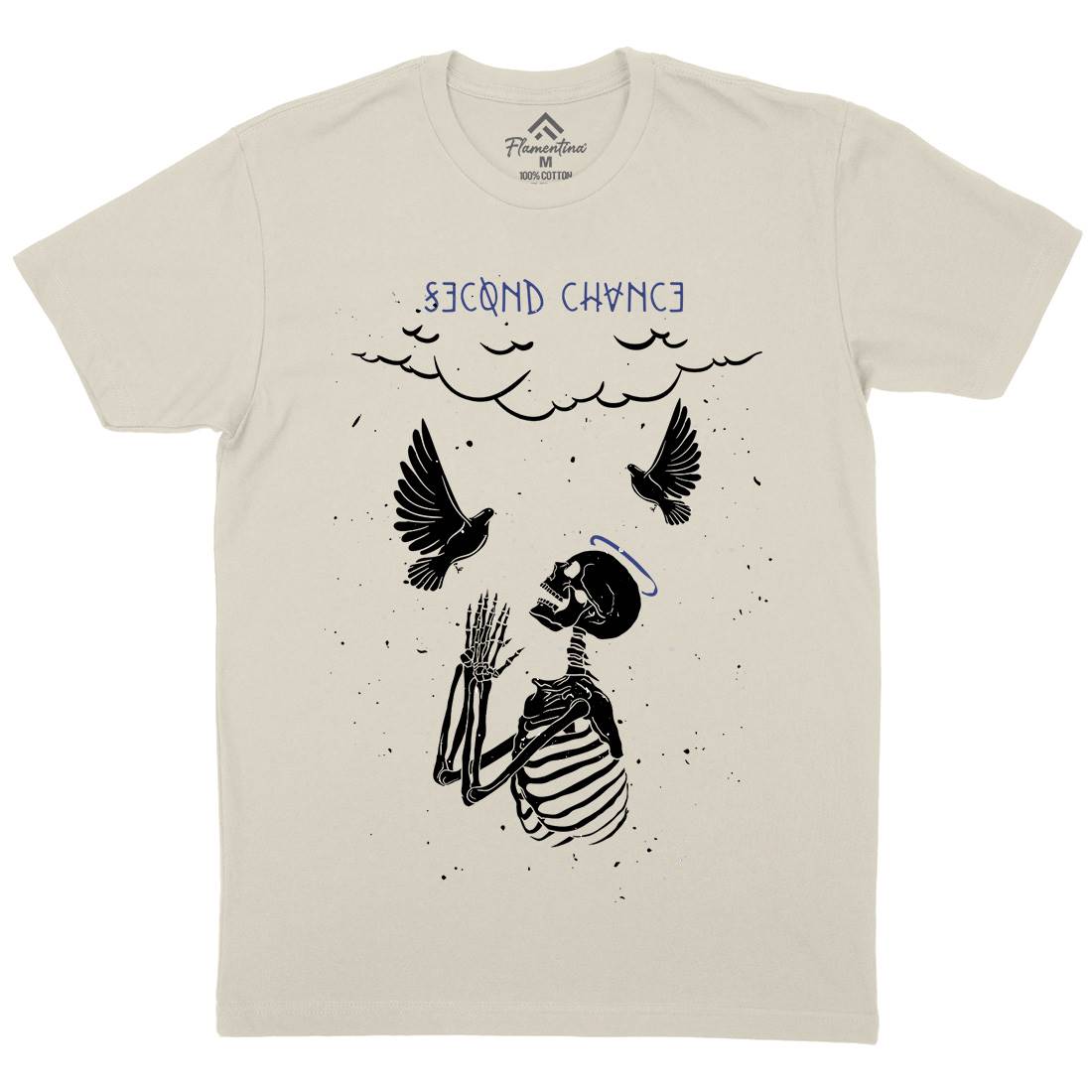 Second Chance Mens Organic Crew Neck T-Shirt Quotes D484