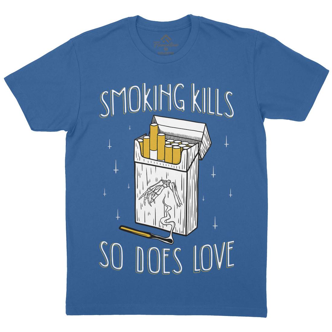 Smoking Kills Mens Crew Neck T-Shirt Quotes D488