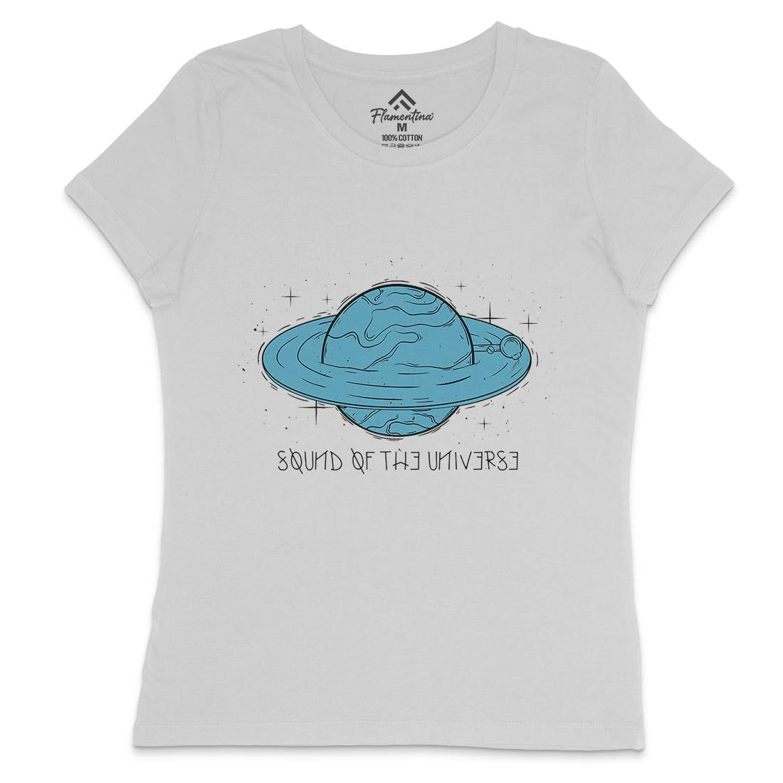Sound Of The Universe Womens Crew Neck T-Shirt Space D489