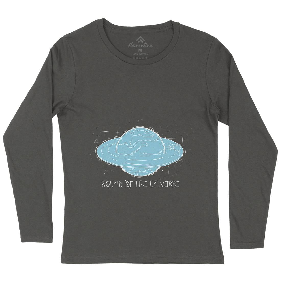 Sound Of The Universe Womens Long Sleeve T-Shirt Space D489
