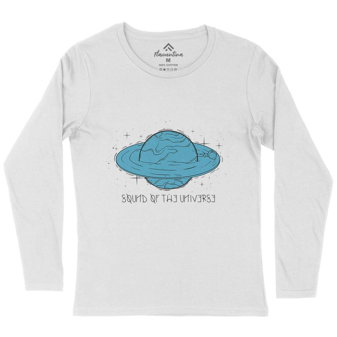 Sound Of The Universe Womens Long Sleeve T-Shirt Space D489