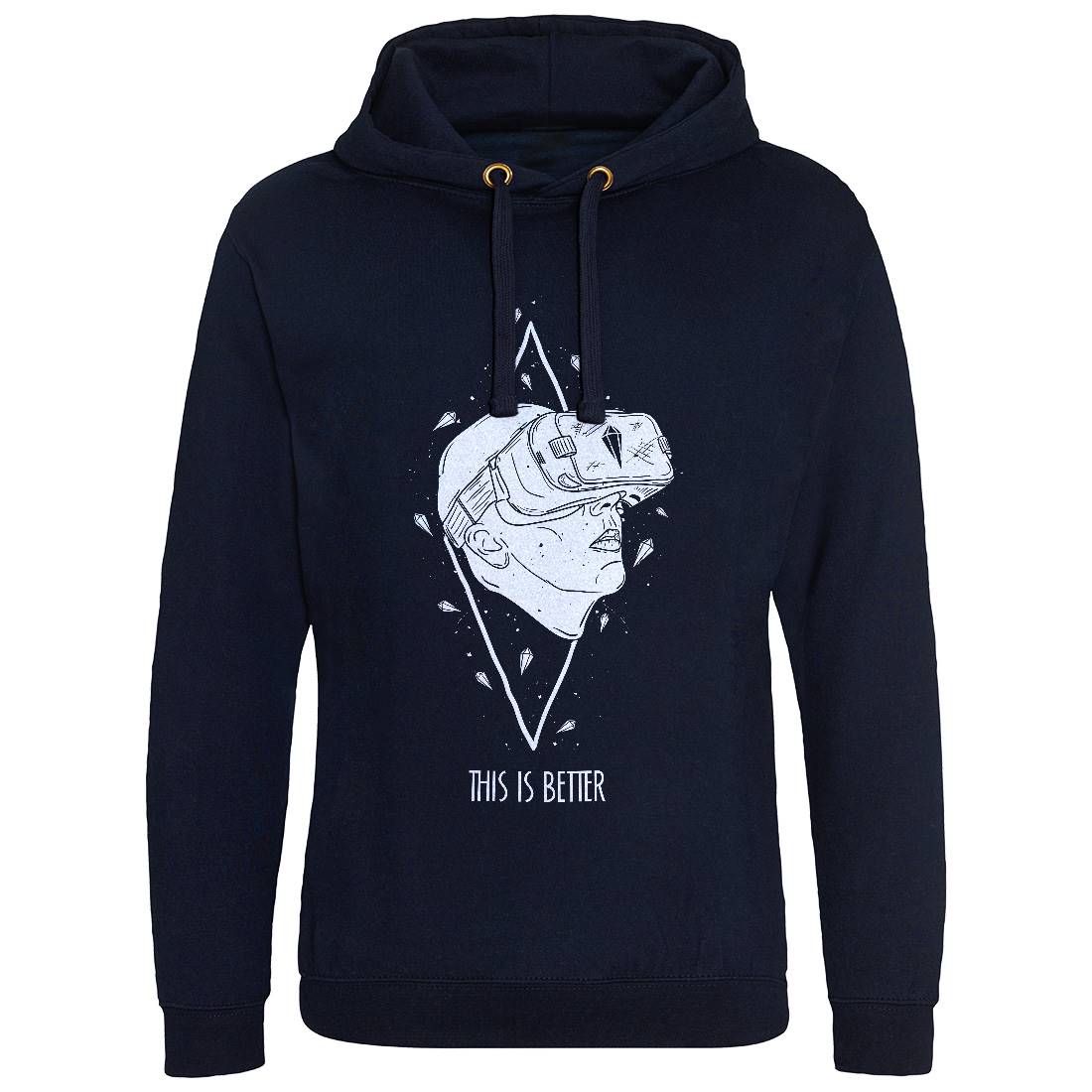 This Is Better Mens Hoodie Without Pocket Geek D491