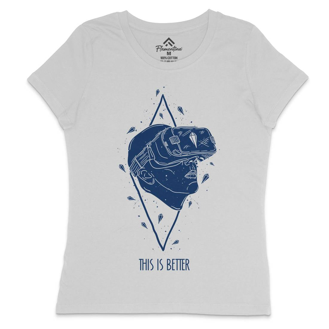 This Is Better Womens Crew Neck T-Shirt Geek D491