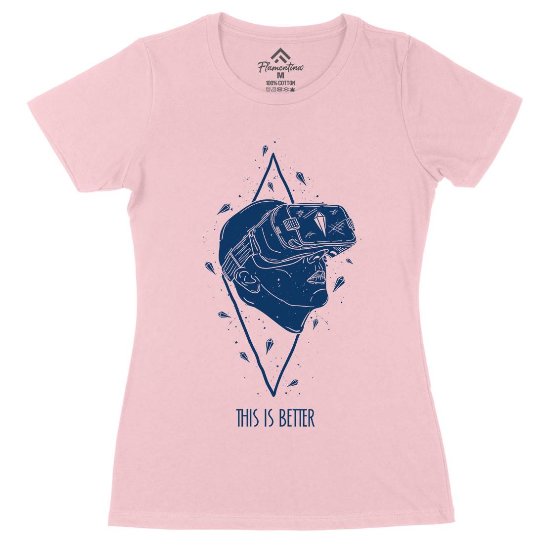This Is Better Womens Organic Crew Neck T-Shirt Geek D491