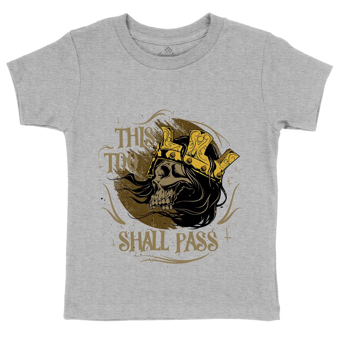 This Too Shall Pass Kids Crew Neck T-Shirt Horror D492