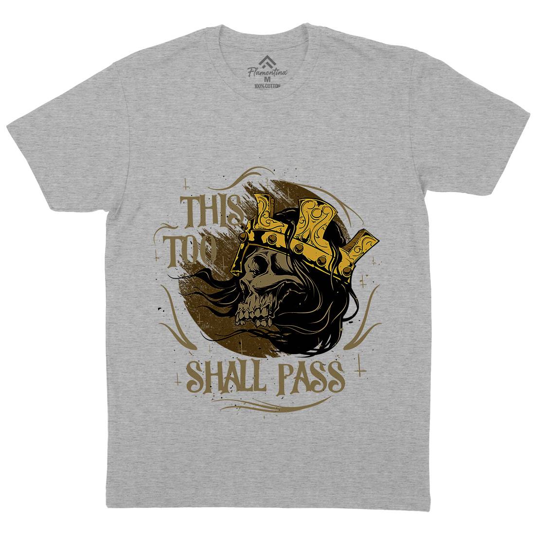 This Too Shall Pass Mens Crew Neck T-Shirt Horror D492