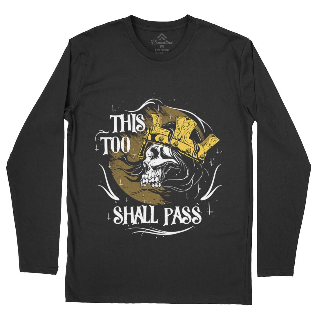 This Too Shall Pass Mens Long Sleeve T-Shirt Horror D492