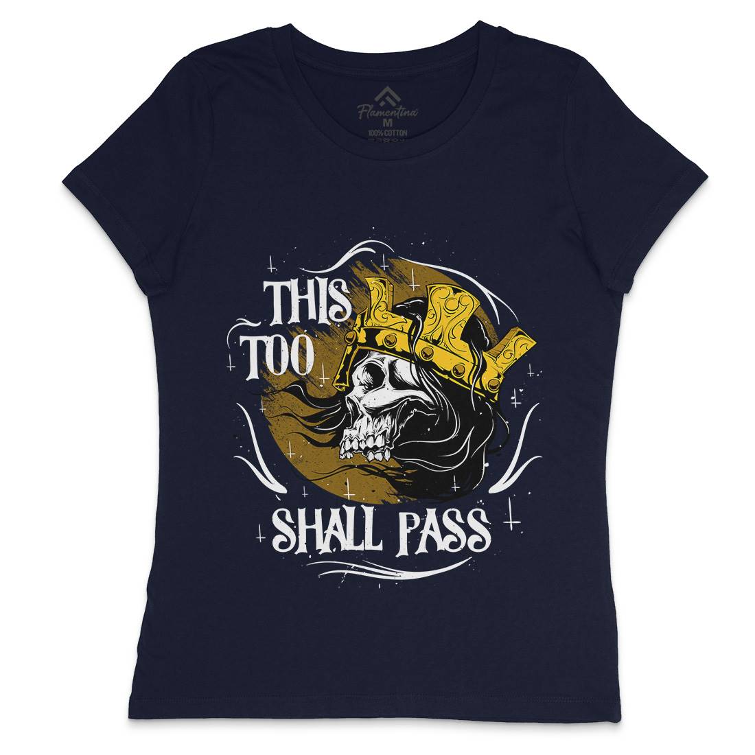 This Too Shall Pass Womens Crew Neck T-Shirt Horror D492