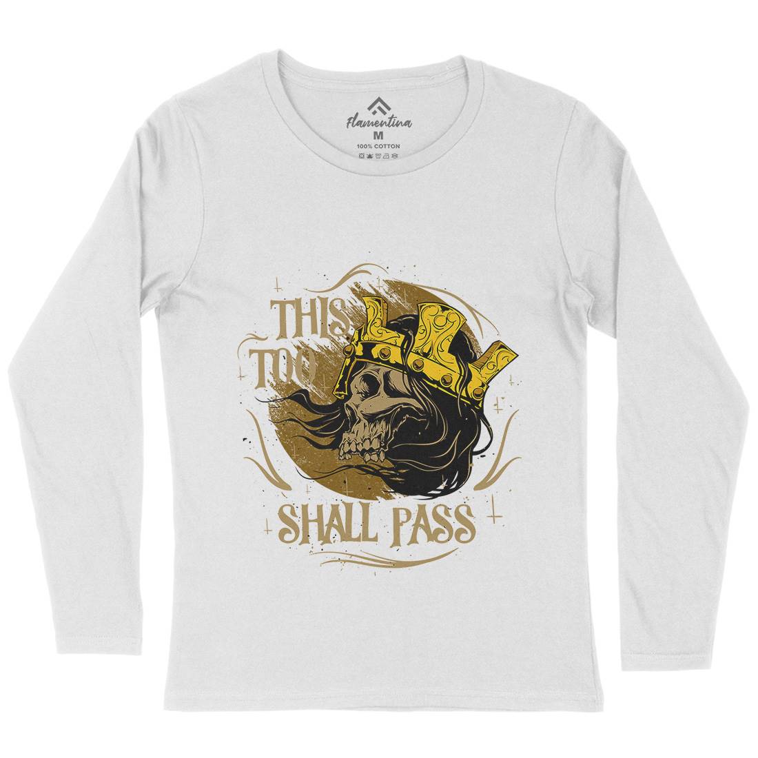 This Too Shall Pass Womens Long Sleeve T-Shirt Horror D492