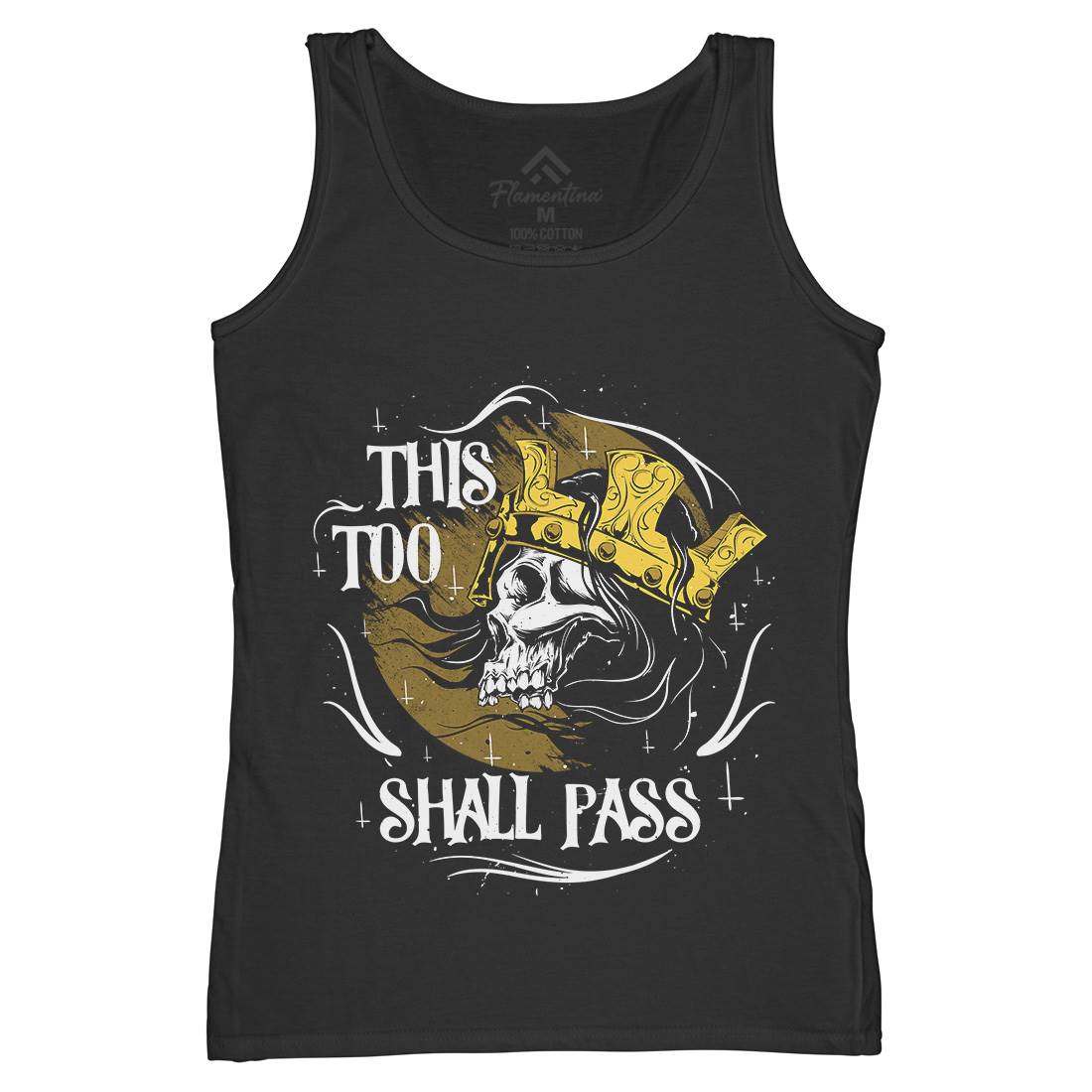 This Too Shall Pass Womens Organic Tank Top Vest Horror D492