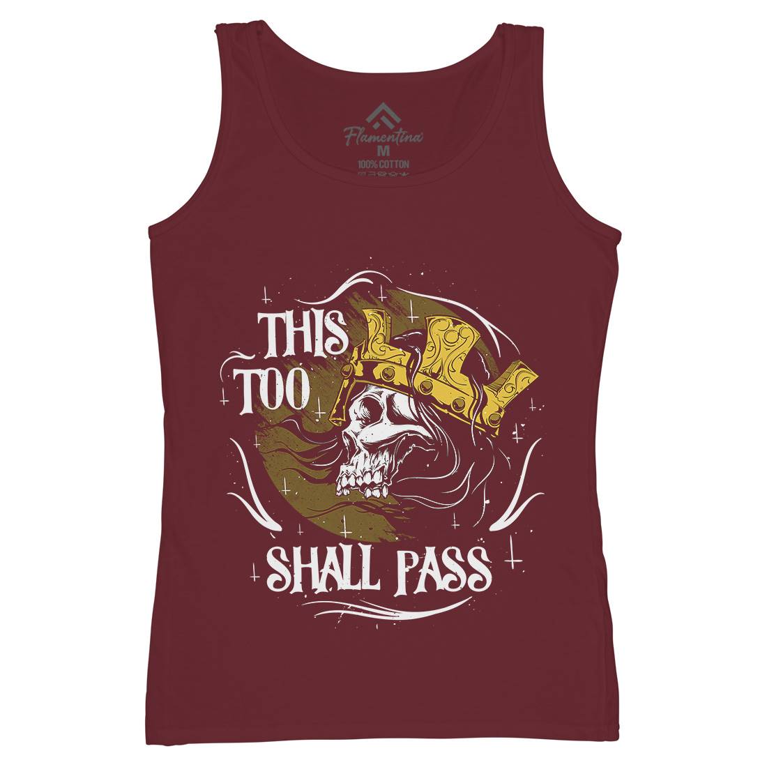 This Too Shall Pass Womens Organic Tank Top Vest Horror D492