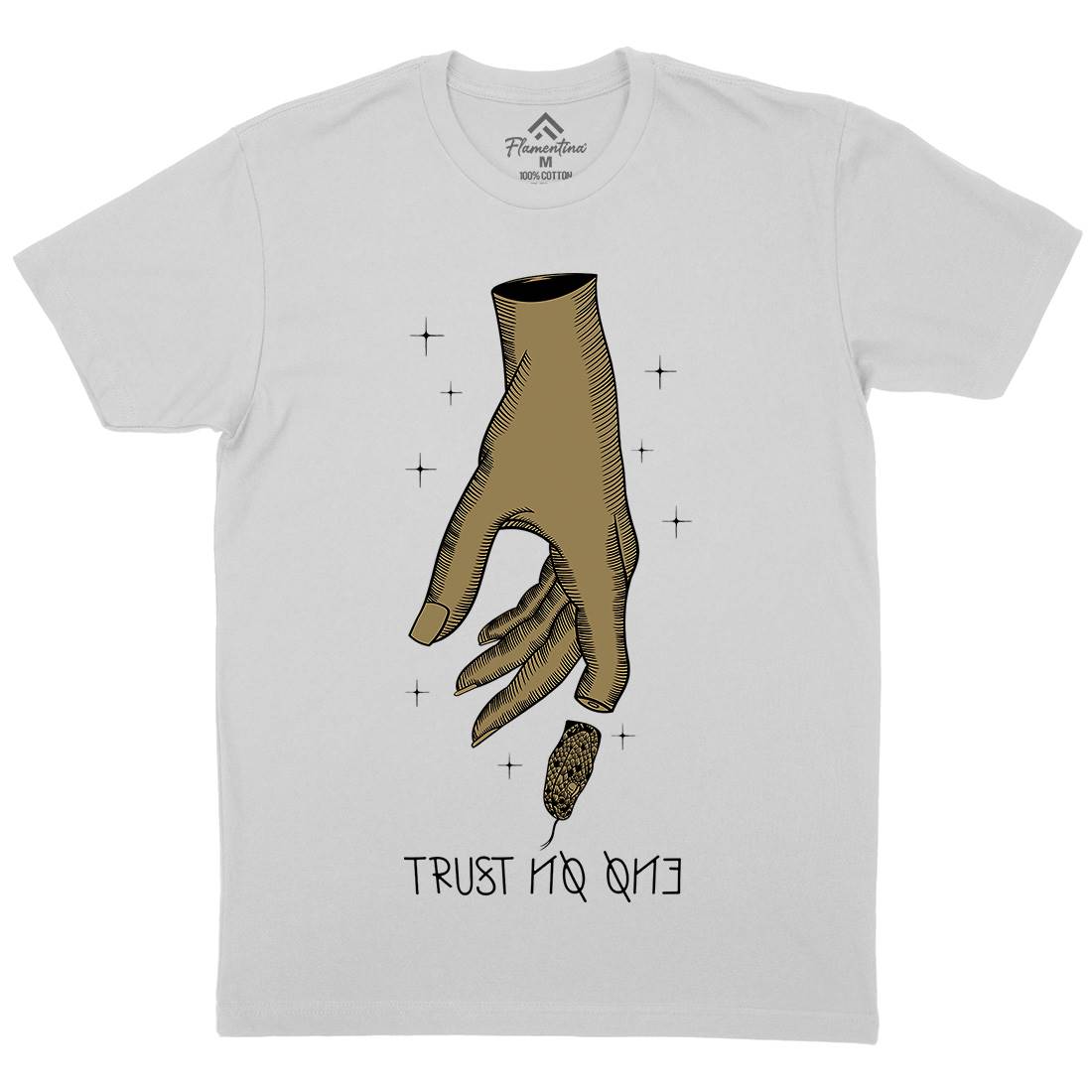 Trust No One Mens Crew Neck T-Shirt Quotes D493