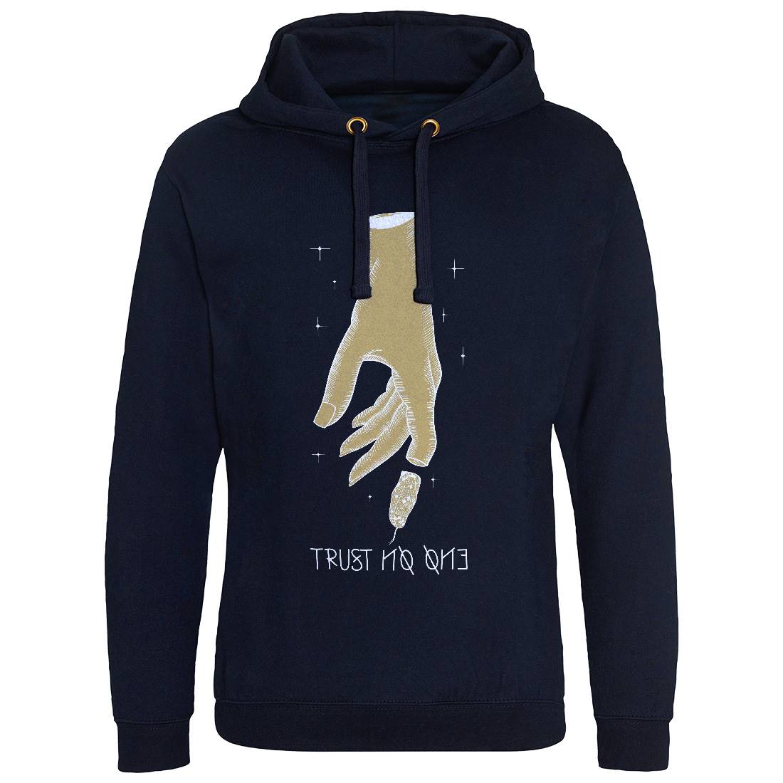 Trust No One Mens Hoodie Without Pocket Quotes D493