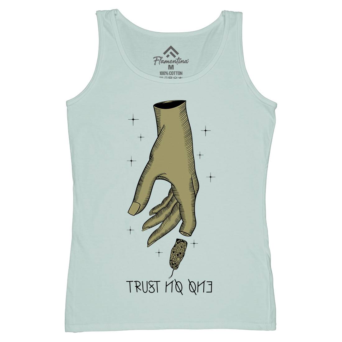 Trust No One Womens Organic Tank Top Vest Quotes D493