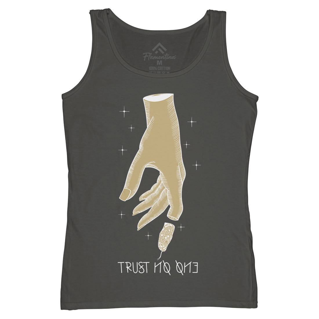 Trust No One Womens Organic Tank Top Vest Quotes D493