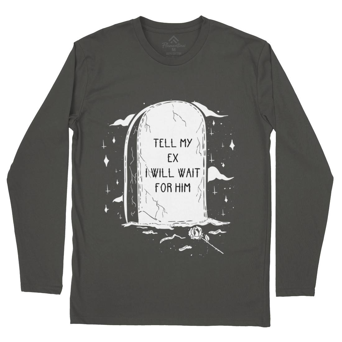 Waiting For My Ex Mens Long Sleeve T-Shirt Funny D494