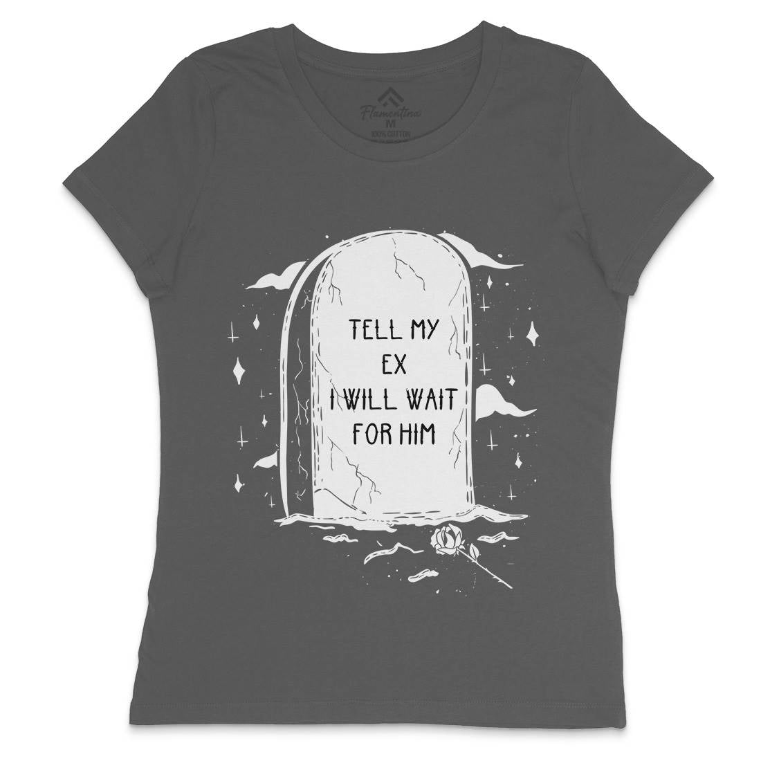 Waiting For My Ex Womens Crew Neck T-Shirt Funny D494